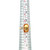 14K Gold Citrine Rectangle with a Diamond Halo Ring Size 10
