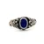 Sterling Silver Blue Lapis Vintage Navajo Style Fashion Ring Size 6.5