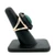 Sterling Silver Cabacon Malachite with a Black Onyx Frame and Split Shank Band Ring Size 6