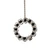 Sterling Silver Sapphire Round Cut Twelve Stone Circle Necklace