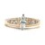 14K Yellow Gold App .40ct Marquise Diamond Channel Set Accented Engagement Ring Size 10.25