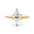 14K Yellow Gold .85ct Marquise Diamond Solitaire Engagement Ring Size 6.25