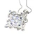 Sterling Silver Tanzanite Floral Cluster Necklace