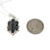 Sterling Silver Sapphire Seven Stone Oval Cut Cluster With CZ Accents Necklace