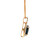 Sterling Silver Gold Tone Sapphire Round Cut With A Diamond Cut Halo Necklace