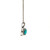 D'Joy Sterling Silver Turquoise Oval Cut With Blue Topaz Channel Set Accents Necklace