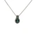 D'Joy Sterling Silver Turquoise Oval Cut With Blue Topaz Channel Set Accents Necklace