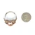 Sterling Silver Two Toned Dyed Pearl With CZ Accents Vintage Inspired Fashion Ring Size 11