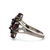 Sterling Silver Rhodalite Garnet Marquise Cut Cluster Ring Size 8