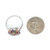 Sterling Silver Multi Semi Precious Gemstones Marquise Cut Cluster With CZ Accent Fashion Ring Size 7.25