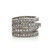 Sterling Silver CZ Round Cut Cross Cluster Ring Size 6