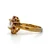Sterling Silver CZ Round Cut With A Ruby And CZ Halo Fashion Ring Size 8