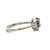 Sterling Silver Amethyst Round Cut Solitaire With A Diamond Cut Halo And Band Work Fashion Ring Size 8