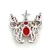 Sterling Silver Multi Gemstones Vintage Inspired Butterfly Pendent Brooch