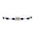 Sterling Silver Sapphire Oval Cut Four Prong Setting Tennis Bracelet