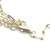 Sterling Silver Gold Tone Mother Of Pearl Vintage Inspired Charm With A Emerald Cut Bezel Set CZ Charm And Pave Accents Necklace