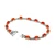 Sterling Silver Fire Opal Oval Cut Tennis Bracelet
