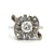 Vintage 14K White Gold App 1.0ct Round Diamond Baguette Accent Ballerina Ribbon Design Statement Ring Size 9.25