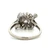 Vintage 14K White Gold App 1.0ct Round Diamond Baguette Accent Ballerina Ribbon Design Statement Ring Size 9.25