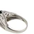 Vintage Sterling Silver Simulated Emerald Ring Size 5.75