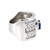 Sterling Silver Created Sapphire Wide Band Statement Ring Size 6.25