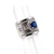 Sterling Silver Created Sapphire Wide Band Statement Ring Size 6.25