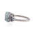 Sterling Silver Aquamarine Multi Stone Tanzanite Accent Ring Size 7