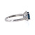 Sterling Silver Oval Cut London Blue Topaz Ring Size 8