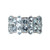 Sterling Silver Aquamarine Wide Cluster Band Ring Size 10.25