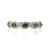 Sterling Silver Marquise Cut Chrome Diopside Eternity Band Size 8