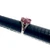 Sterling Silver Oval Cut Ruby Wide Cluster Band Ring Size 6