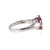Sterling Silver Square Step Cut Pink Topaz Ring Size 7.5