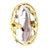 Sterling Silver Gold Tone Cultured Baroque Pearl Modernist Ring Size 8