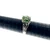 Sterling Silver Oval Cut Chrome Diopside White Sapphire Wide Cluster Band Ring Size 8