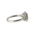 Sterling Silver Diamond Cluster Triple Halo Ring Size 8