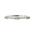 14k White Gold Round Cut Diamond Twisted Rope Stacker Band Size 7.25