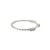 14k White Gold Round Cut Diamond Twisted Rope Stacker Band Size 7.25