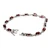 Sterling Silver Oval Cut Garnet Tennis Bracelet
