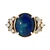 Sterling Silver Triplet Opal Ring Size 8.75