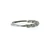 Sterling Silver Round Cut Twisted White Sapphire Stacker Ring Size 7