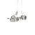 Sterling Silver Round Cut Diamond Cluster Stud Earrings
