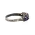 Sterling Silver Oval Cut Amethyst Multi Stone Open Heart Ring Size 10