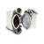 Sterling Silver Marquise Cut Garnet Moonstone Open Wide Band Adjustable Ring Size 6.5