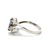 Sterling Silver Two Heart Mystic Topaz With A Diamond Two In One Band Ring Size 8