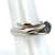 Sterling Silver Mystic Topaz Circle Overlay Band Ring Size 8