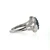 Sterling Silver Blue Diamond Cluster Cocktail Ring Size 9