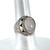Sterling Silver Round Cabochon Moonstone Ring Size 9.5