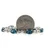 Sterling Silver Oval Cut Blue Topaz Tennis Bracelet
