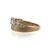 10K Yellow Gold Diamond Tiara Band Ring Size 7