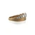 10K Yellow Gold Diamond Tiara Band Ring Size 7